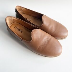 Charix Brown Slip On Shoes Size 39